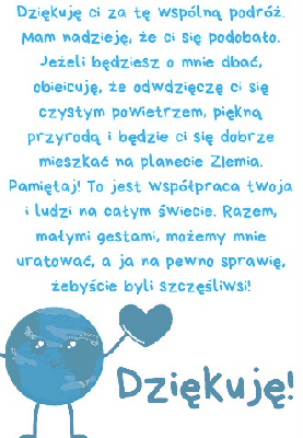 Dziękuję Ci za tę wspólną podróż